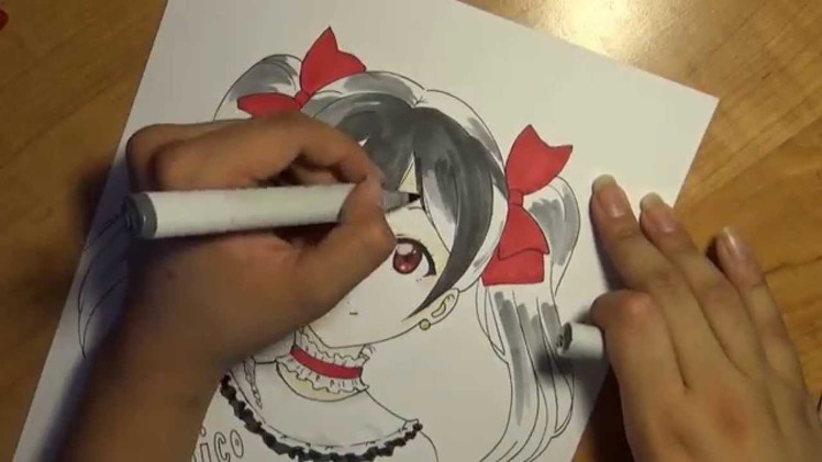 Drawing Yazawa Nico from the Anime: Love Live! School Idol Project