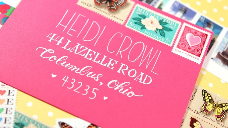"Faux" Calligraphy - Make Your Envelopes Special!