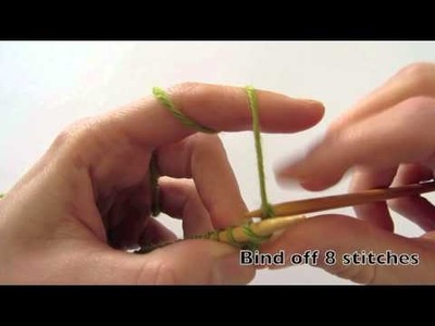 How to knit the picot bind off for the Sunray Shawl by dunkelgrün - ENGLISH