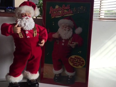 Jingle Bell Rock Santa animated christmas decorations