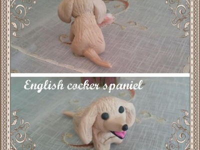 Miniature English Cocker Spaniel- Dog Polymer clay tutorial