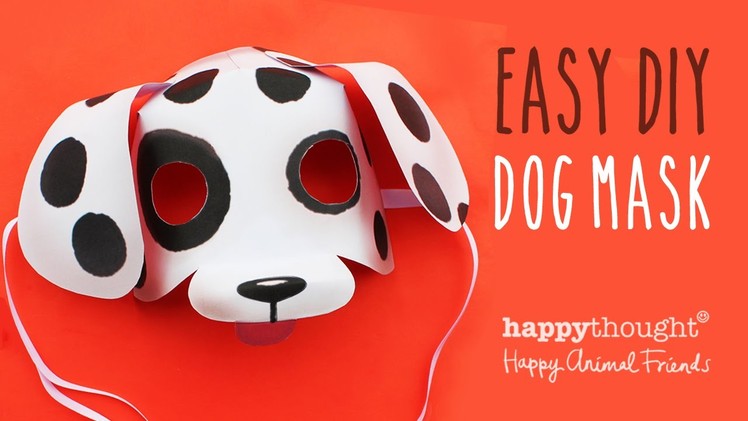Printable dog mask template + photo tutorial!