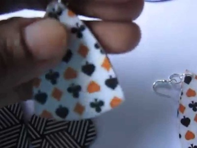 Handmade Jewelry - Card Paper Earrings (1)