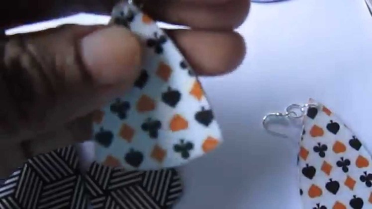 Handmade Jewelry - Card Paper Earrings (1)