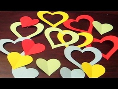 Heart Garland - How To Make A Heart Garland By Paper