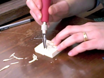How to carve a rubber stamp to make custom wrapping paper