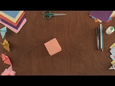 How to Fold a Paper Cube : Paper Art Projects
