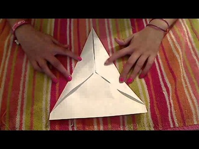 How to make a fast flying paper airplane