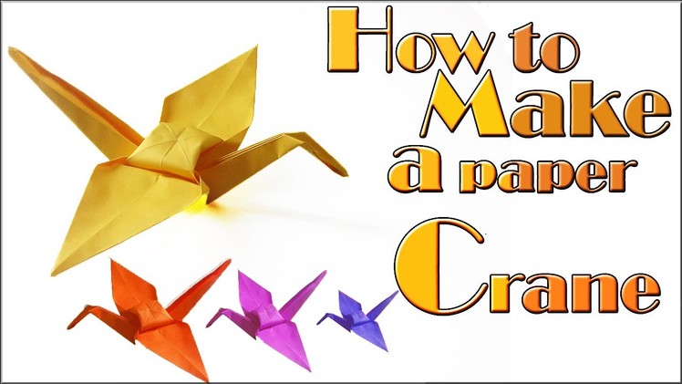 How to make a paper crane (tutorial) origami crane