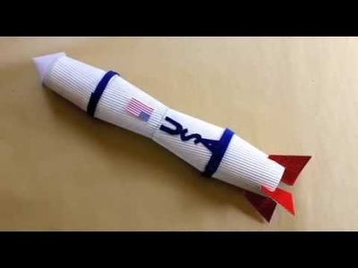 How to make a paper cup rocket