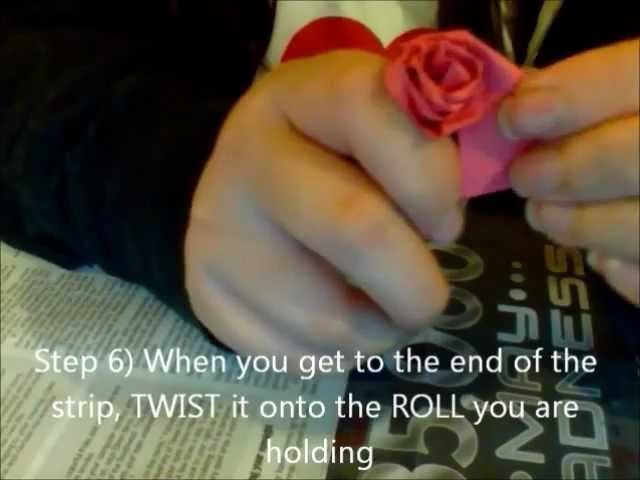 How to make a rose using paper