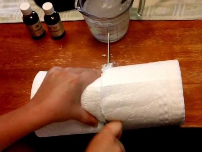 Make natural baby wipes with paper towel roll