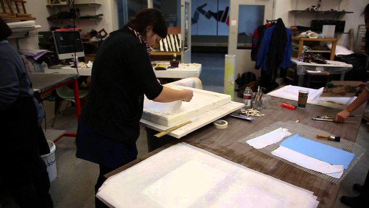 Paper casting workshop by Barbara Landes