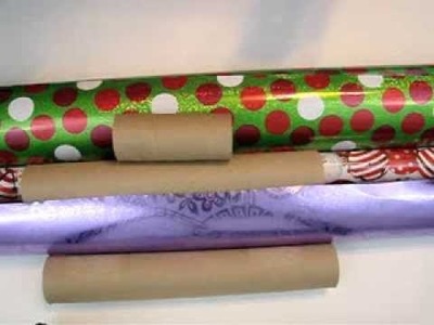Recycle - Wrapping Paper with Paper Towel & Toilet Paper Rolls
