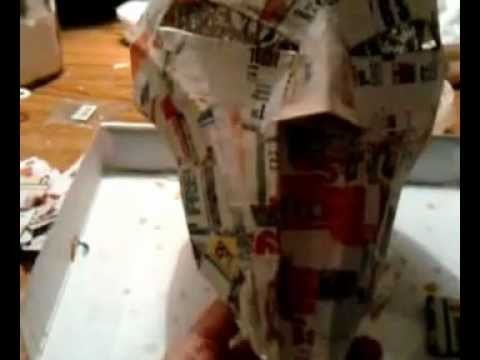 SWTOR: Sith Acolyte Cosplay Mask Tutorial pt 7 (More Paper Mache)