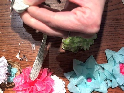 Tissue Paper Flower Ideas for Swap @ YPP