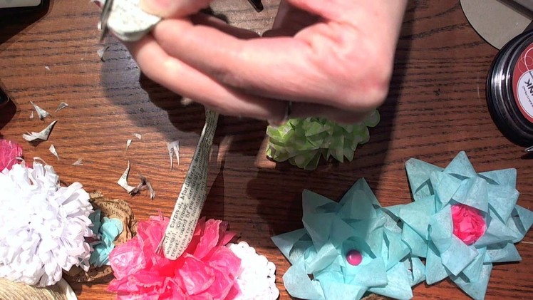 Tissue Paper Flower Ideas for Swap @ YPP