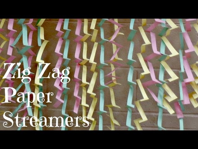 Zig Zag Paper Streamers