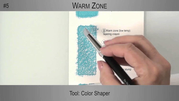 [2.4] - Exercises on Colourfix Paper - Melting Artist Crayon on Colourfix Paper