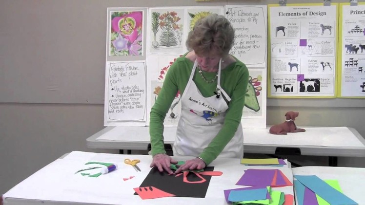 Cut paper creations with Annie Painter  lesson 12 part A