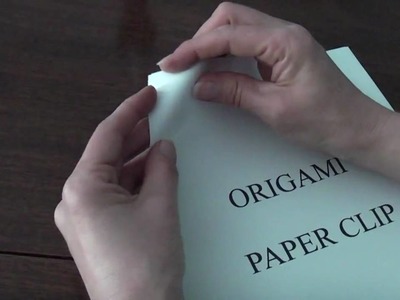 How to make an origami paper clip