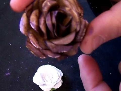 How to make paper roses prt.3