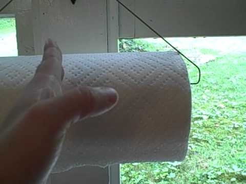 Our Preparation Video Journal: Entry 10 Frugal Tip: FREE paper towel holder!