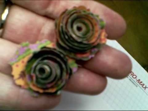 Spiral paper flower