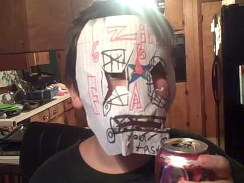 Zipper Face(Toothless) Tries to Drink with a Paper Mask