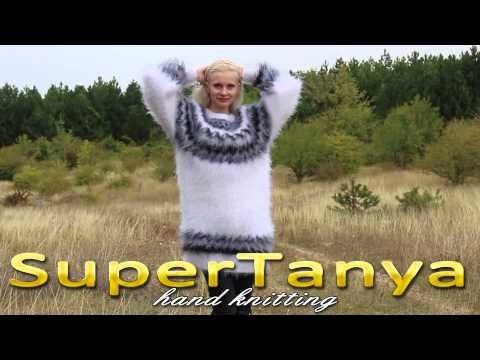 11.09.2013 White Fuzzy Icelandic Longhair Mohair Sweater by SuperTanya