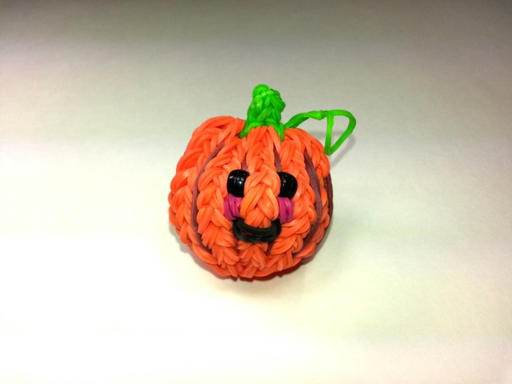 3-D Happy Pumpkin Tutorial by feelinspiffy (Rainbow Loom)