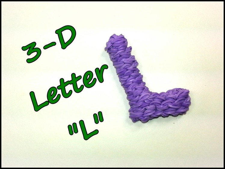 3-D Letter "L" Tutorial by feelinspiffy (Rainbow Loom)