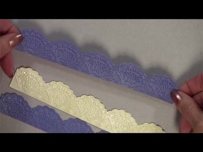 Anna Griffin Lace Trimmings Cuttlebug Border Embossing Folders and Dies Review