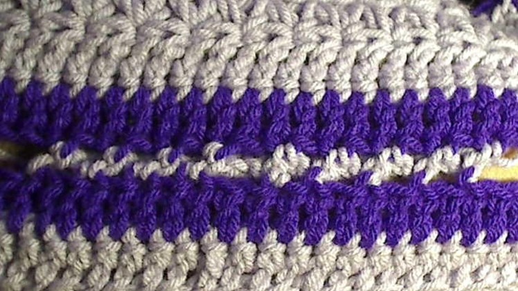 Connecting panels Seamlessly Crochet How to  - right handed