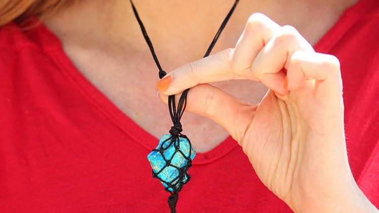 Create A Cool Macrame Necklace - DIY  - Guidecentral