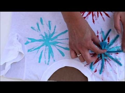 DIY 4th Of July Fireworks Shirt