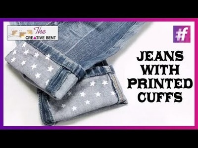 Easy DIY : Jeans with Printed Cuffs for Men and Women