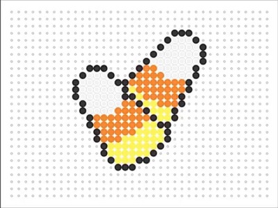 Hama Bead Candy Corn (Halloween Series 2 #13)