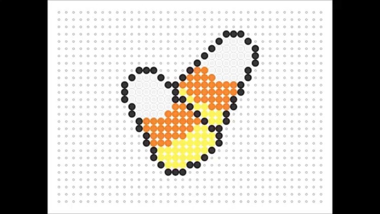 Hama Bead Candy Corn (Halloween Series 2 #13)