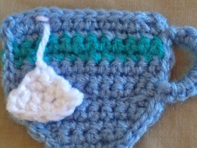 How To Crochet A Pretty Cup Of Tea Applique - DIY Crafts Tutorial - Guidecentral