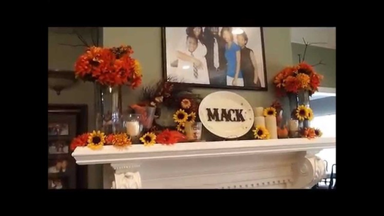How to Decorate Fireplace Mantle for $20 (Fall Decor)