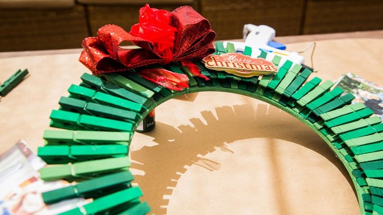 How to Make a Clothespin Wreath