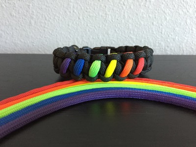 How to make a "Rainbow" Paracord Bracelet