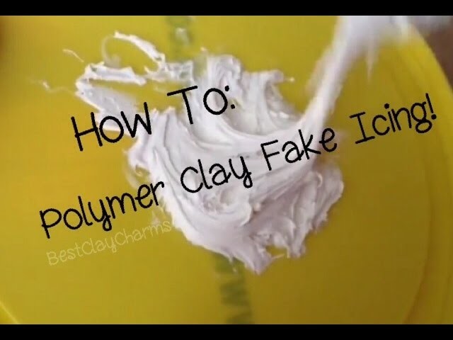 How To Make Fake Icing For Polymer Clay Charms! ❤️