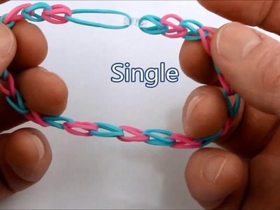How to make the Single bracelet pattern on the Rainbow Loom