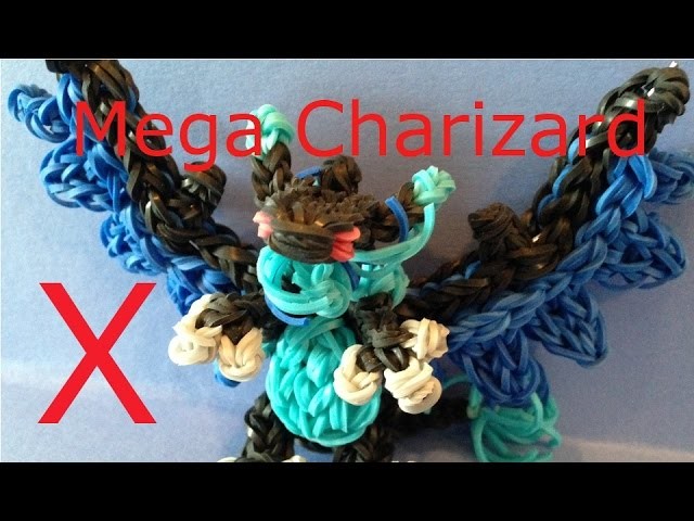 Mega Charixard X Pokemon - Rainbow Loom Charms