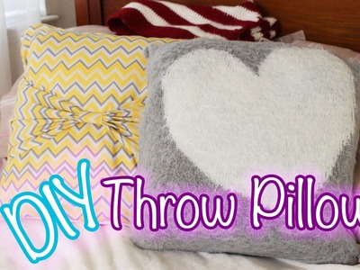 No Sew DIY Throw Pillows! | itskathx3