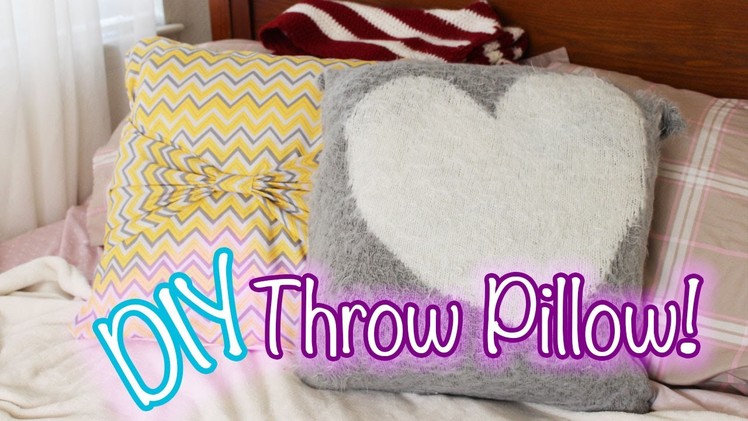 No Sew DIY Throw Pillows! | itskathx3