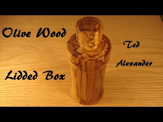 Olive Wood Lidded Box