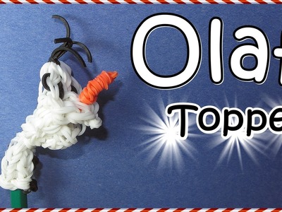 Rainbow Loom Bands OLAF Charm. Pencil Topper (Frozen, loom. bands)